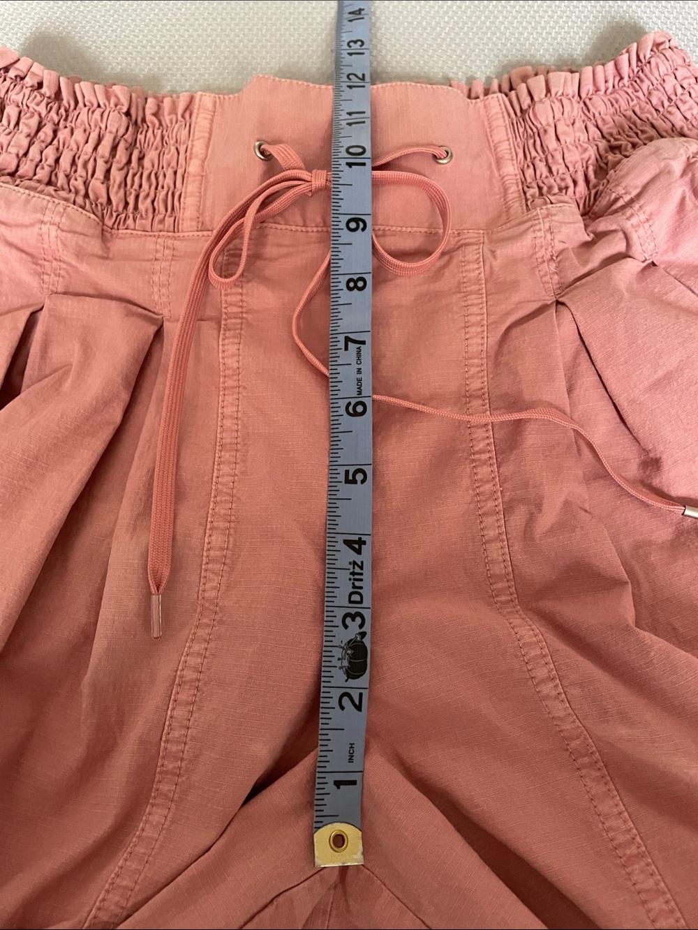 Anthropologie Dusty Rose Smocked Waist Wide Leg Parachute Pants Size Small - Picture 7 of 11